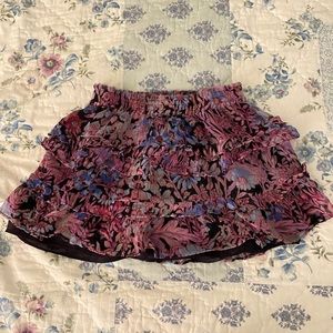 LoveShackFancy Benecia Ruffle Mini Skirt
